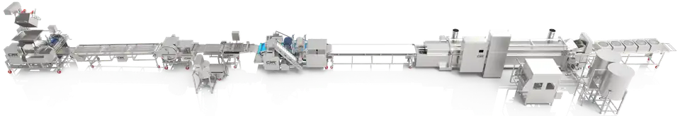 成型裹涂油炸生产线